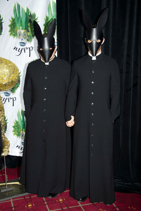 Fashion designer Narciso Rodriguez, left, and...