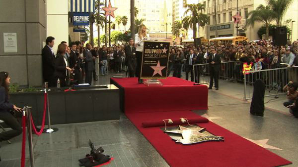Singer Shakira receives a star on the Hollywood...