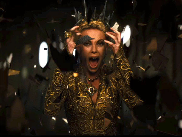 Charlize Theron appears in a still from 'Snow...