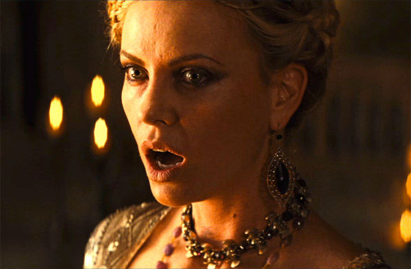 Charlize Theron appears in a still from 'Snow...