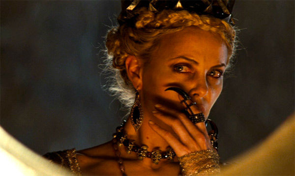 Charlize Theron appears in a still from 'Snow...