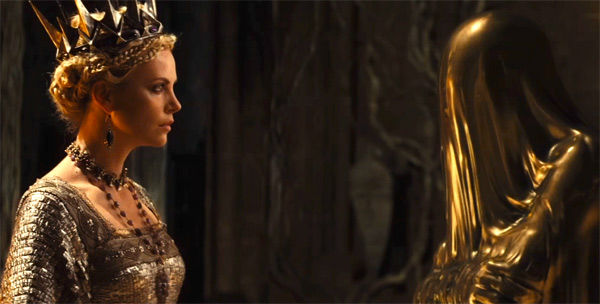 Charlize Theron appears in a still from 'Snow...