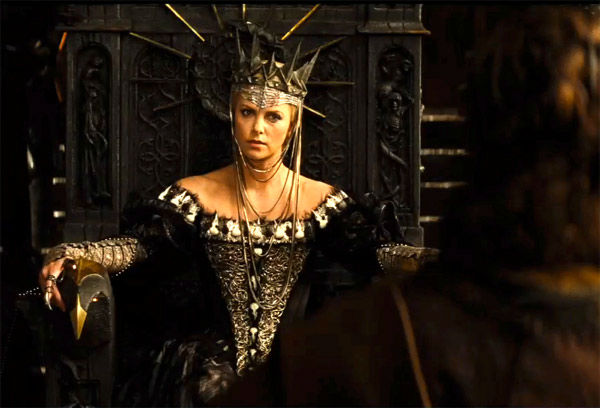Charlize Theron appears in a still from 'Snow...