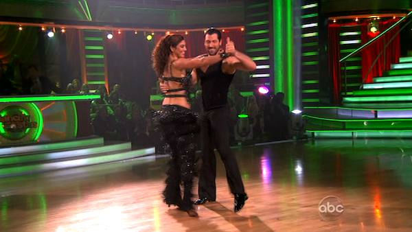 U.S. soccer star Hope Solo and her partner Maksim Chmerkovskiy received 21 out of 30 from the judges for their Paso Doble and 24 out of 30 for their Argentine Tango and 4 bonus points for their Cha Cha relay for a total of 49 points on the November 14 epi