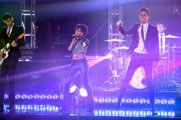 Cobra Starship also hit the stage for a...