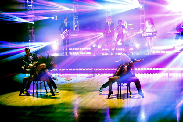 Cobra Starship also hit the stage for a performance featuring Sabi of their hit single, 'You Make Me Feel,' accompanied by pro dancers Kym Johnson, Tristan MacManus, Sharna Burgess and Sonny Pederson on 'Dancing With The Stars: The Results Show' on Tuesda