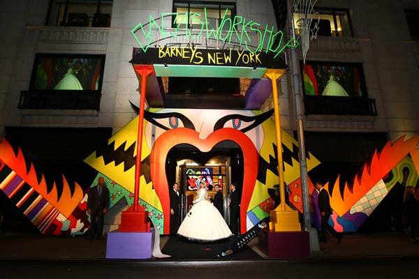 Lady Gaga appears in a photo from the unveiling...