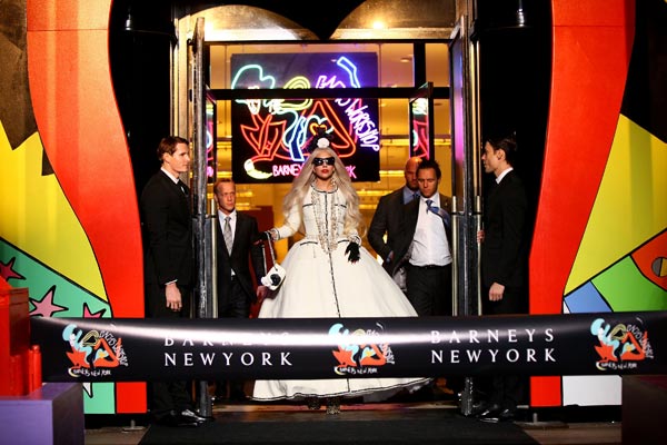 Lady Gaga appears in a photo from the unveiling...