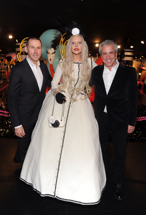 Lady Gaga appears in a photo from the unveiling...