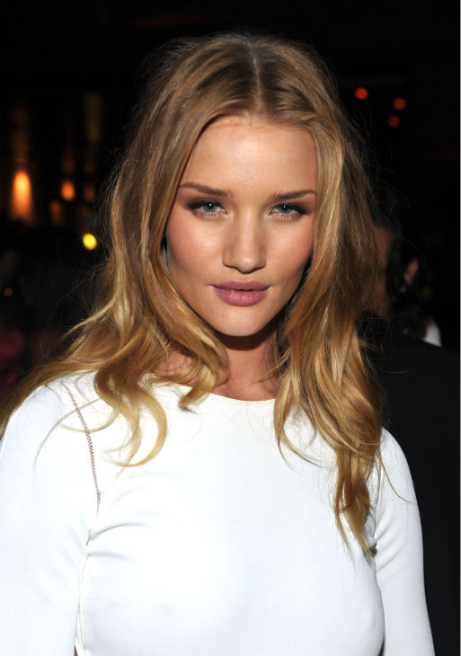 Actress Rosie Huntington-Whiteley arrives at the...