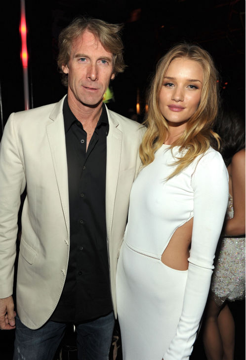 Director Michael Bay  and actress Rosie...