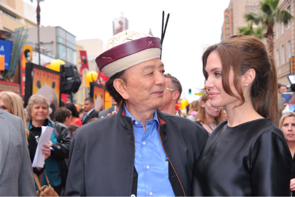 James Hong and Angelina Jolie arrive at...