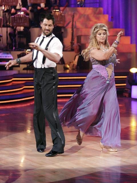 Kirstie Alley and her partner Maksim...