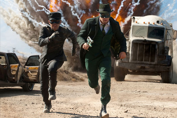 Seth Rogen appears in a scene from the 2010 film 'The Green Hornet' as Britt Reid / The Green Hornet. Jay Chou played his side-kick Kato, a role originated by Bruce Lee in the 1966 television series of the same name.