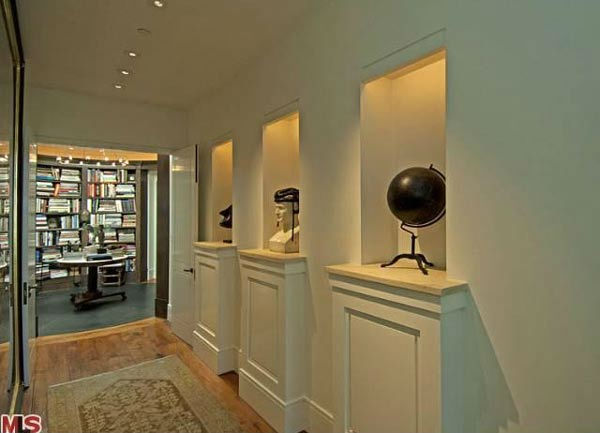 A view of a hallway in the $49 million Beverly...