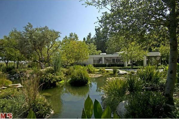 A view of the $49 million Beverly Hills home of...