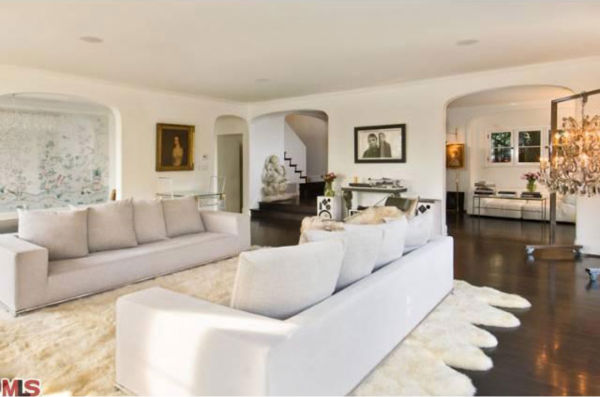 Katy Perry and Russell Brand's Los Angeles home. The four-bedroom, four and a half-bathroom house is 4,700 square feet and was put on the market in the spring of 2011 for $3.3 million.