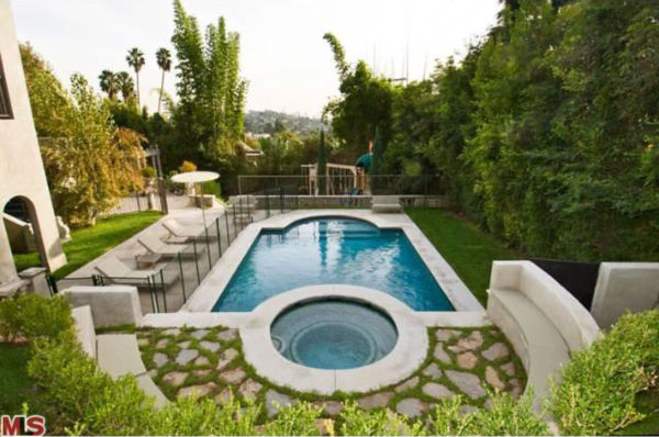 Katy Perry and Russell Brand's Los Angeles home. The four-bedroom, four and a half-bathroom house is 4,700 square feet and was put on the market in the spring of 2011 for $3.3 million.