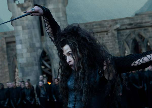 Bellatrix Lestrange (Helena Bonham Carter) appears in a scene from the 2011 film 'Harry Potter and the Deathly Hallows - Part 2.'