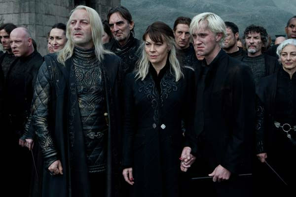 Lucius Malfoy (Jason Isaacs), Narcissa Malfoy...