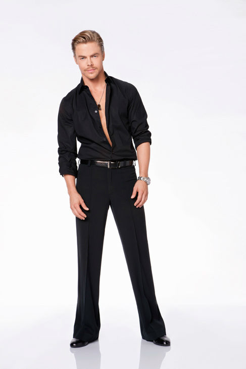 Derek Hough appears in an official cast photo...