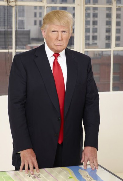 Donald Trump appears in a promotional photo for the fifth season of the 2012 hit reality show 'The Celebrity Apprentice.'