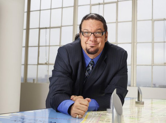 Penn Jillette appears in a promotional photo for the fifth season of the 2012 hit reality show 'The Celebrity Apprentice.'