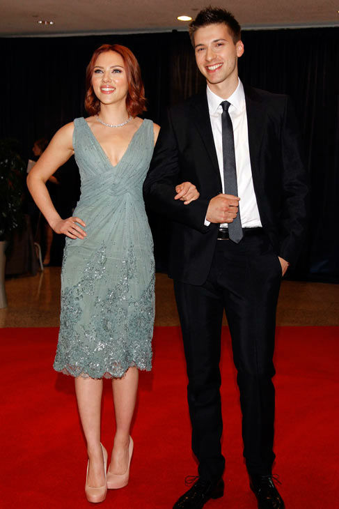 Scarlett Johansson and her brother Hunter...