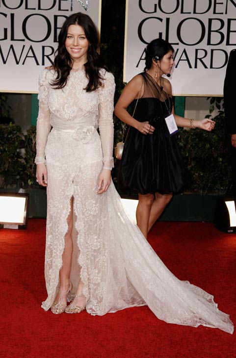 Jessica Biel arrives the 69th Annual Golden...