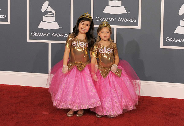 Sophia Grace and Rosie arrives at the 54th...