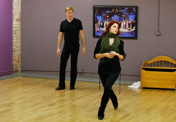 Actor Jack Wagner and partner Anna Trebunskaya...