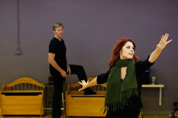 Actor Jack Wagner and partner Anna Trebunskaya...