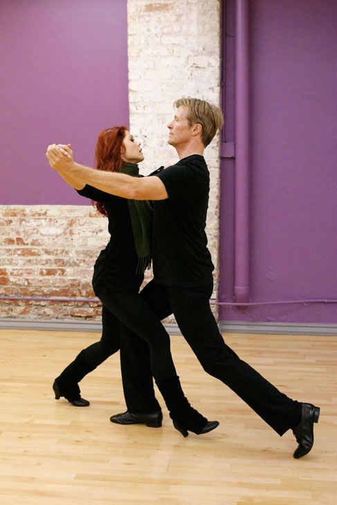 Actor Jack Wagner and partner Anna Trebunskaya...