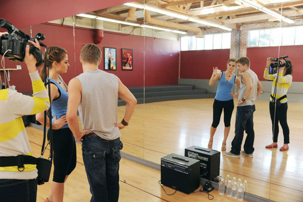 TV host Maria Menounos and partner Derek Hough...