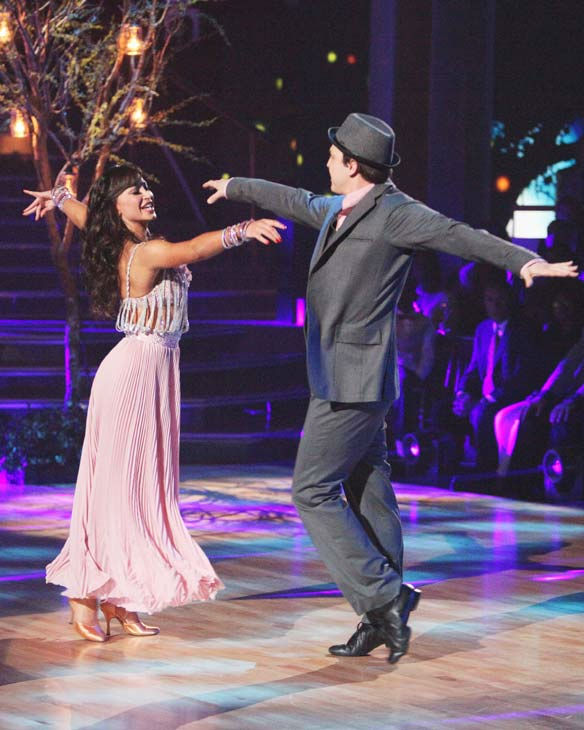 Singer Gavin DeGraw  and his partner Karina Smirnoff received 20 out of 30 points from the judges for their foxtrot on the season premiere of 'Dancing With The Stars,' which aired on March 19, 2012.