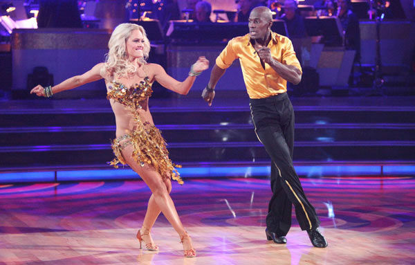 Football star Donald Driver and his partner Peta...