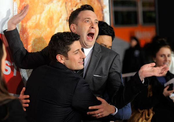 Jason Biggs, left, and Eddie Kaye Thomas, cast...