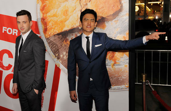 Eddie Kaye Thomas, left, and John Cho, cast...