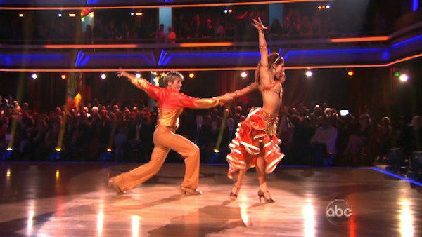Jack Wagner, formerly of 'Melrose Place,' and his partner Anna Trebunskaya received 24 out of 30 points from the judges for their Samba on week three of 'Dancing With The Stars,' which aired on April 2, 2012.