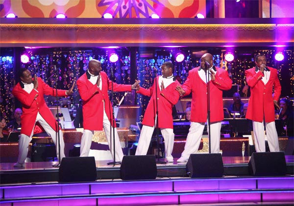 The Temptations performed on week 6 of 'Dancing...
