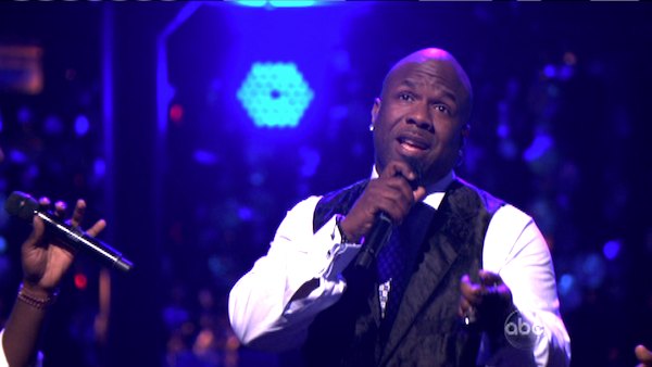 Boyz II Men returned to the ballroom to perform of their latest single, 'One More Dance,' off their 20th anniversary album,' Twenty' on 'Dancing With The Stars: The Results Show' on Tuesday, April 24, 2012. Their performance was accompanied by Dmitry Chap