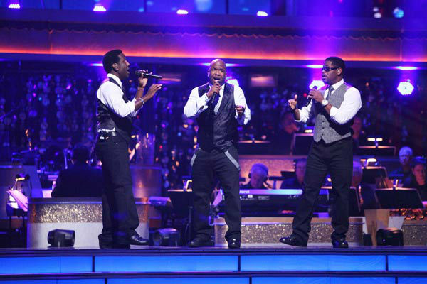 Boyz II Men returned to the ballroom to perform...