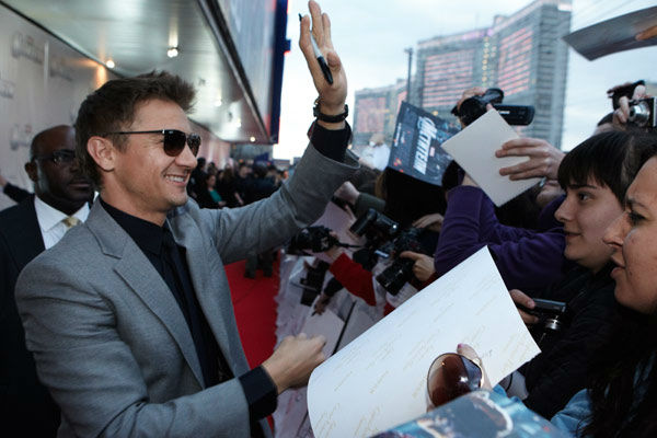 Jeremy Renner attends the Russian Premiere of...
