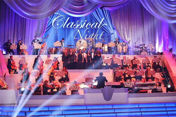 The house band performs on Classical Night...