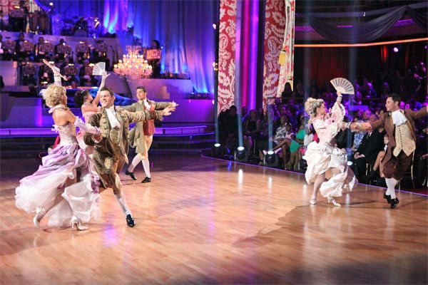The dance troupe performs with Grammy...