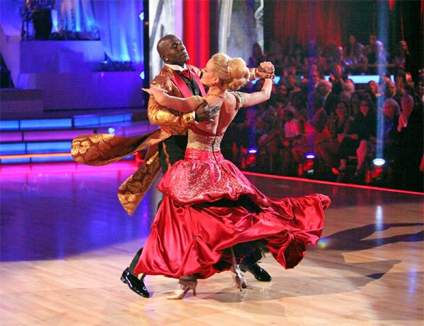 Football star Donald Driver and his partner Peta...