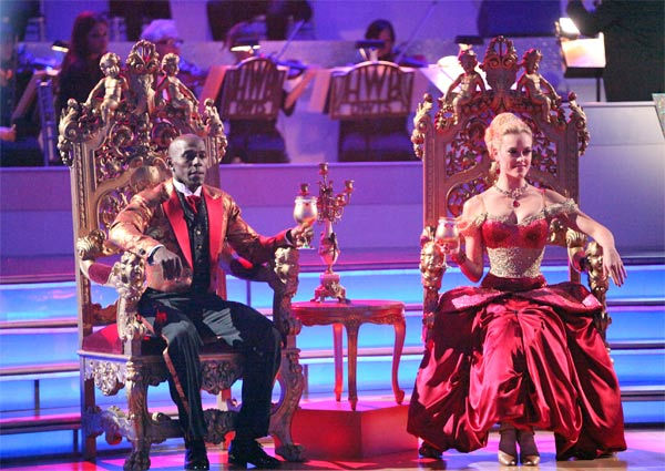 Football star Donald Driver and his partner Peta...