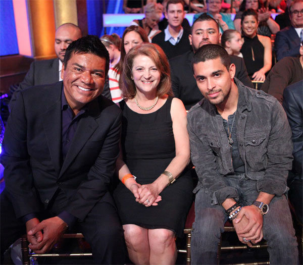 Actors George Lopez and Wilmer Valderrama appear...