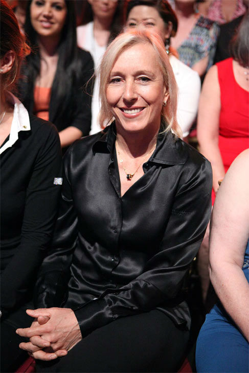 Tennis legend Martina Navratilova, who was the...