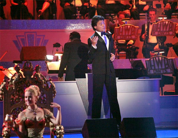 Italian singer Vittorio Grigolo  performed on...